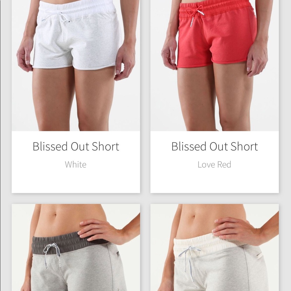 ISO BLISSED OUT LULULEMON  SHORTS